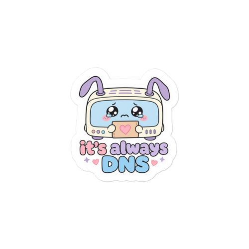 It's Always DNS kawaii router sticker